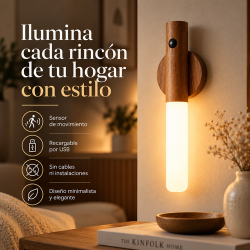 ROMBELA | Lámpara LED Magnética con Sensor de Movimiento